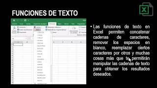 Modulo II - Funciones en Excel - Sesión 04 - Funciones de Texto