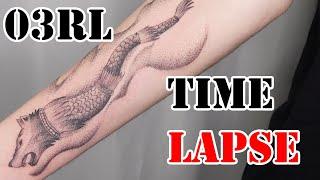 Dacian Draco(Wolf) TATTOO | Time Lapse |