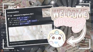 [DISCORD TUTORIAL] AESTHETIC WELCOME MESSAGE Using Mimu *2022 SLASH COMMANDS* ─ iimelodyxh 