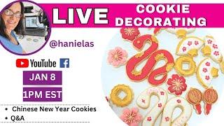 Chinese New Year Cookies - Live Cookie Decorating [Episode 243]