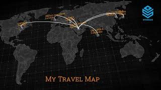 Animated Travel Map | After Effects | Animation