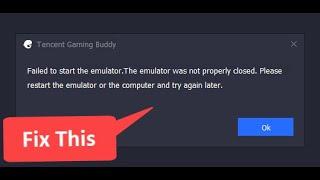 How to fix PUBG Mobile failed to start the emulator error