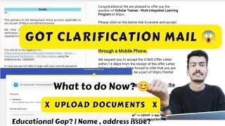 Wipro sends clarification mail | How to fill clarification form | also sends offer letter