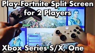 How to Play Fortnite in Spit Screen for 2 Players on Same TV on Xbox Series S/X