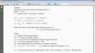 CA PE Exam Prep, Structural Example Problem - Timber Design #1 | California Civil PE Review
