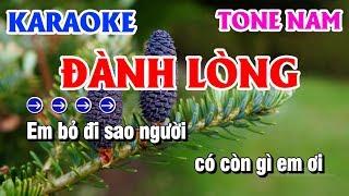 Karaoke Đành Lòng Tone Nam Bbm Nhạc Sống Trữ Tình Thanh Hải