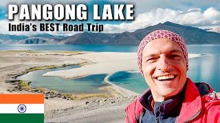 INCREDIBLE Ride to BEAUTIFUL PANGONG LAKE (India's BEST road trip?)  Foreigner Tour Vlog E09