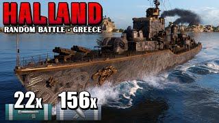 Destroyer Halland – Torpedoes and Guns in Action on Greece