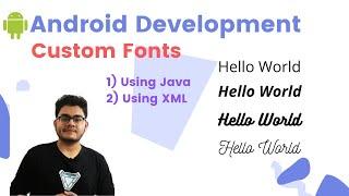Custom Fonts and Text Styling in Android | Android Studio Tutorial