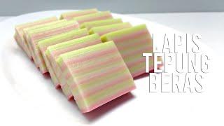 RESEP KUE LAPIS TEPUNG BERAS // RICE LAYER CAKE RECIPE