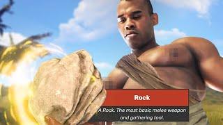 I used nothing but a Rock in Rust