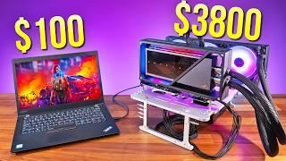 I Added a $3800 GPU to a $100 Laptop! Can it Game?