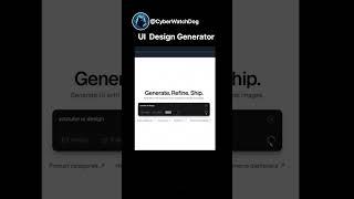 I Tested This UI Design Generators #ai tools #web design #uxui #ui design