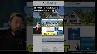 ⬇️ HOW TO HACK AUTO LOAN RATES % ️⬇️ #shorts