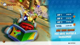 CTR Nitro Fueled - Developer Time Trial #39: Megamix Mania (2:04:05)