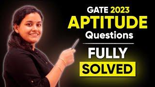 General Aptitude Questions | GATE 2023 | Mechanical | Memory Based