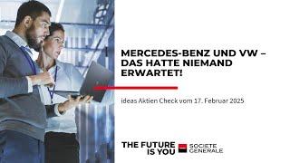 Mercedes-Benz und VW: Das hatte niemand erwartet! – ideas Aktien Check