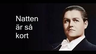 Torna a surriento in Swedish - Lyrics - Jussi Björling