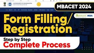 MAH MBA CET 2024 - Registration Started | Step By Step Form Filling Process | Must Watch