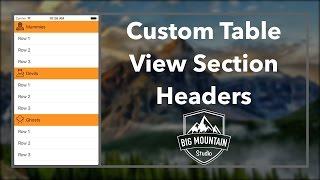 Custom Section Headers in Table View (Xcode 8, Swift 3)