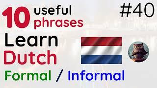 Learn Dutch phrases - 40