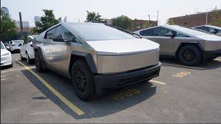 Tesla Event Downtown Chicago (Demo Drive cyber truck Model 3 Performance 2024)