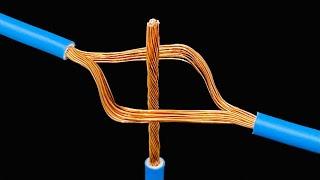 BRILLIANT idea! Proper wire joint 3 way | Perfect Twist Electric Wire Together