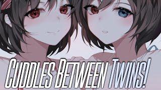 Cuddling Between a Pair of Teasing Twins!  [Binaural Audio] [Twins RP] [F4A]