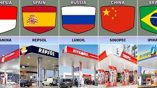 Petrol Stations From Different Countries