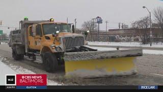 Baltimore City and County dig out from first major snow storm