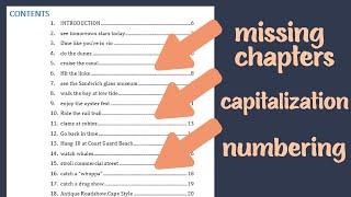 How to fix your table of contents in Microsoft Word