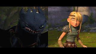 How To Train Your Dragon - Astrid Meets Toothless