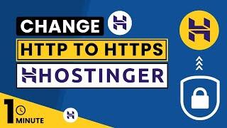 How To Change Http To Https In Hostinger 2024 | Hostinger Http To Https