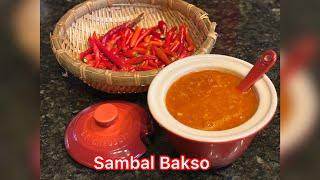 Cara membuat Sambal Bakso Abang | How to make red chili sauce