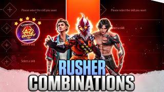 BEST CHARACTER COMBINATIONS FOR RUSHERS IN 2024 || CS RANK & BR RANK BEST CHARACTER COMBINATION
