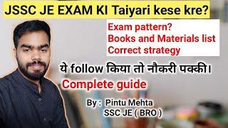 JSSC JE Preparation Strategy By Pintu Mehta || Civil , Electrical, Mechanical engineering