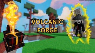 I finally got the volcanic forge! (Roblox Bedwars)