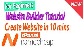 For Beginners Complete Namecheap WEBSITE BUILDER Tutorial from Scratch - Create Website for Business