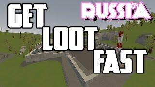 Unturned - Get loot fast on russia map!! Get Military Gear!