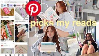 pinterest chooses my reads for a week! 🩵