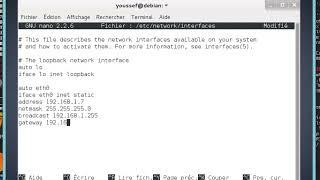 Configuration de la carte réseau Linux  Ubuntu & Debian Darija  عربية