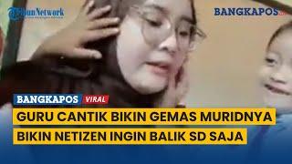 Bu Guru Cantik Ini Bikin Gemas Muridnya Sampai Cium Pipinya, Bikin Netizen Ingin Balik SD Saja