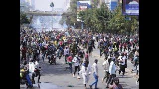 Demonstration in Kenya Against President Ruto & Police