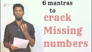 6 mantras to crack missing numbers | tips & tricks | Mr.Jackson