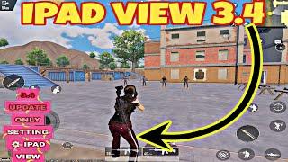 IPAD VIEW 3.4.                  PUBG MOBILE NEW UPDATE             IPAD MINI 5 GAMEPLAY 3.4 VERSION