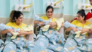 Isha Anand Sharma blessed with twin Baby Boys & shared first glimpse of her Baby right from Hospital