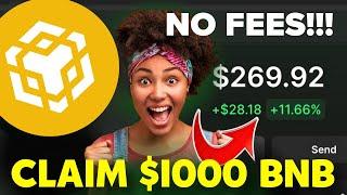  No Fees!!! Claim $1000 BNB for Free • AIX Wallet Easy Fast Claiming process - No Investment 