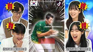 [PART.6] Reaksi Siswa KOREA  Kaget Nonton Tiktok Permainan Siswa INDONESIA  