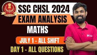 SSC CHSL July 1 All Shift  MATHS- All Questions Asked  CHSL 2024 Malayalam #ssc #sscchsl