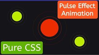 CSS Pulse Animation | Pulse Effect Using HTML CSS @letsrecode